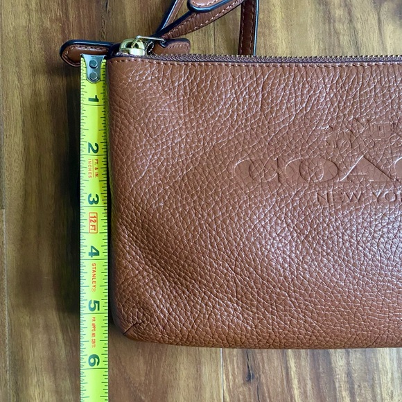 COACH Pebbled Leather Embossed Crossbody - Picture 12 of 14